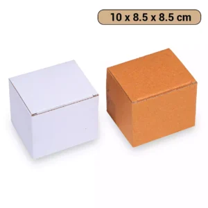Anzin Corrugated Cardboard Box (10 x 8.5 x 8.5 cm) - [AC003]