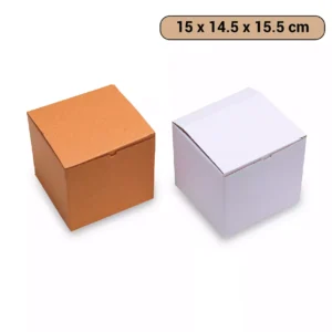 Anzin Corrugated Cardboard Box (15 x 14.5 x 15.5 cm) - [AC016]