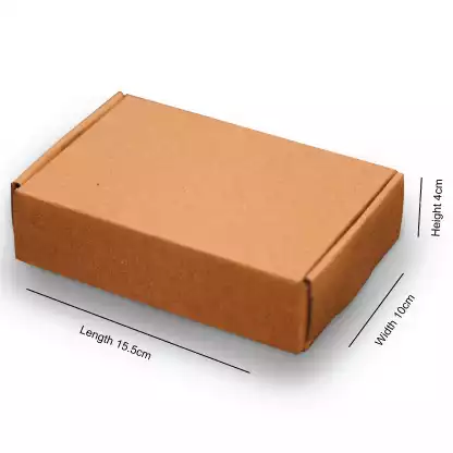 AC002 - Anzin Corrugated Craft Paper 6x4x1.5 Inches, Gift Box, Packing Packaging Box - Image 2